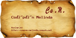 Csépán Melinda névjegykártya